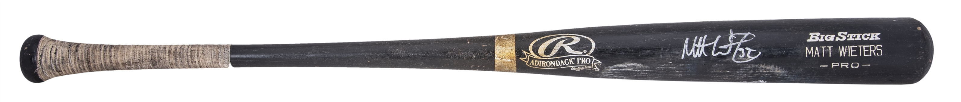 2010 Matt Wieters Game Used, Signed & Inscribed Rawlings 491B Model Bat (PSA/DNA)